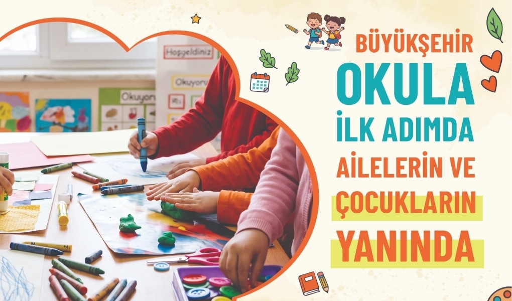 Tekirdağ Büyükşehir Belediyesi, okula ilk adımda çocukların ve ailelerin yanında