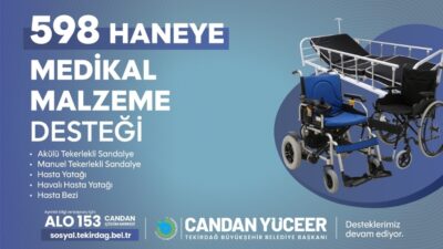 Tekirdağ Büyükşehir Belediyesi, sosyal belediyecilik anlayışı doğrultusunda ihtiyaç duyan yurttaşların
