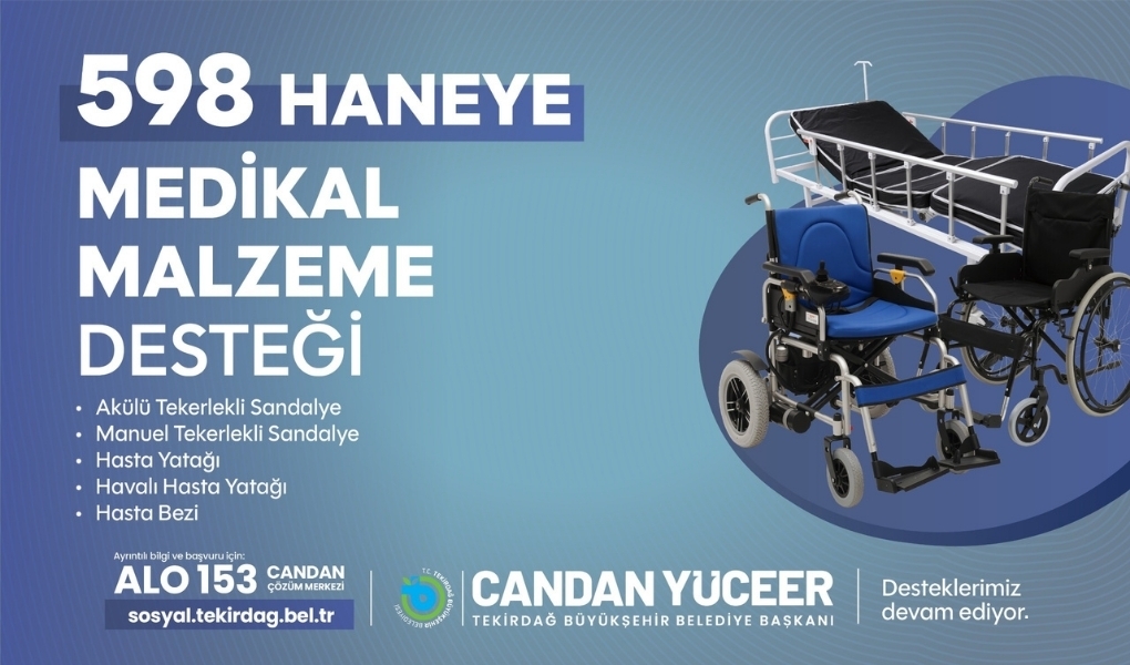 Tekirdağ Büyükşehir Belediyesi, sosyal belediyecilik anlayışı doğrultusunda ihtiyaç duyan yurttaşların
