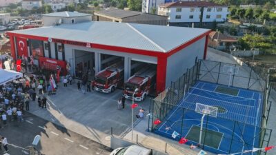 Tekirdağ Büyükşehir Belediyesi tarafından Saray’a kazandırılan modern itfaiye istasyonu, düzenlenen