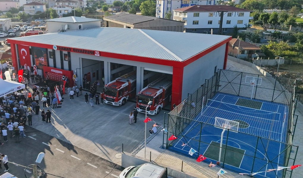 Tekirdağ Büyükşehir Belediyesi tarafından Saray’a kazandırılan modern itfaiye istasyonu, düzenlenen