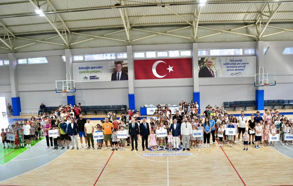 Çorlu Belediyesi tarafından çocukların ve gençlerin yaz tatilini aktif, sağlıklı