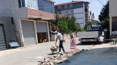 Ergene belediyesi, ilçe genelinde yol bakım, onarım ve üstyapı çalışmalarını