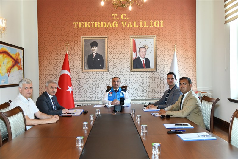 Tekirdağ valisi Sayın Recep Soytürk başkanlığında Vali Yardımcısı/YİKOB Başkanı Kaan