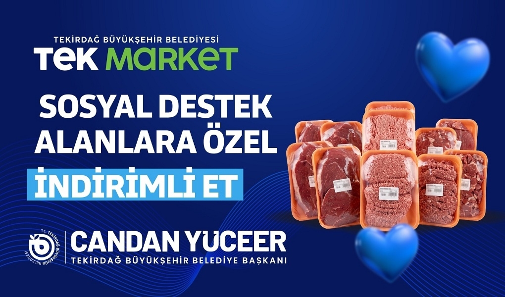Tekirdağ Büyükşehir Belediyesi, hâlihazırda piyasanın yüzde 20-25 altında satış yapan