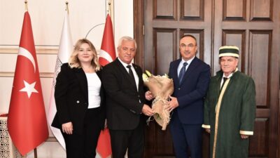 Ahilik Haftası kutlamaları kapsamında Tekirdağ’da İlin Ahisi seçilen Hüseyin Babacan,