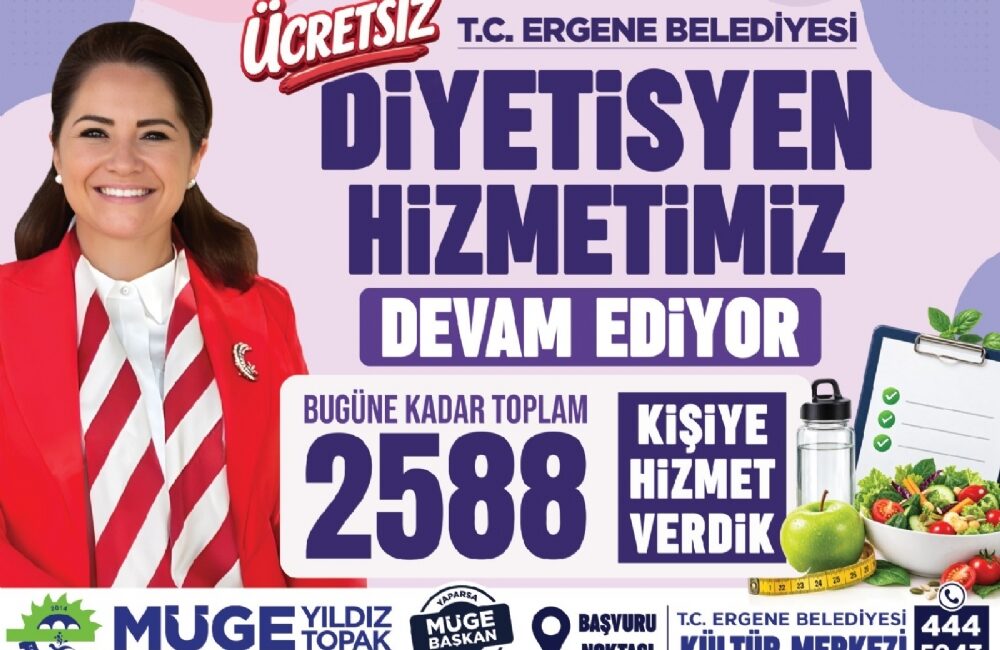 Ergene belediyesi, vatandaşlarımızın sağlıklı ve dengeli beslenme alışkanlıkları kazanmasına yönelik