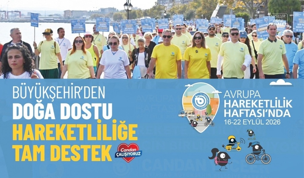 Tekirdağ, 16-22 Eylül Avrupa Hareketlilik Haftası kapsamında sağlıklı yaşamın ve