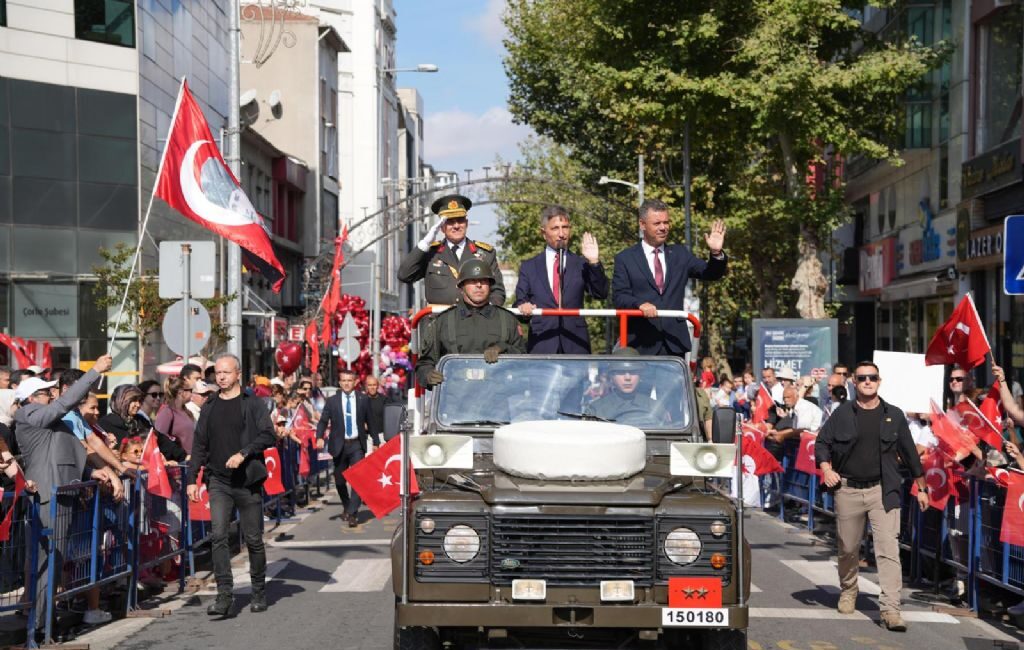 Çorlu, Büyük Zafer`in 104. yıl dönümünü ilçe protokolünün ve vatandaşların