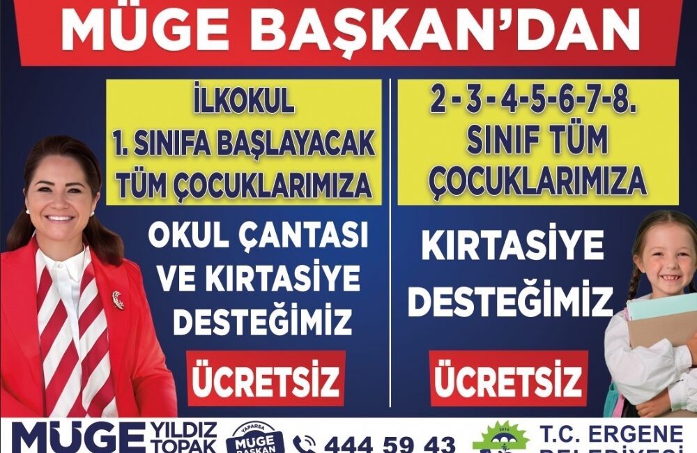 Ergene belediyesi, yeni eğitim-öğretim yılı öncesinde öğrencilerimizin ve ailelerimizin yanında