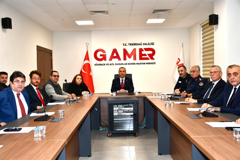 Tekirdağ valisi Sayın Recep Soytürk başkanlığında Kaymakamlar, Tekirdağ Büyükşehir Belediyesi