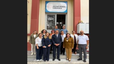 İlçe Milli Eğitim Müdürü Fahri Kırmızı, ilçemiz Namık Kemal İlkokulunu