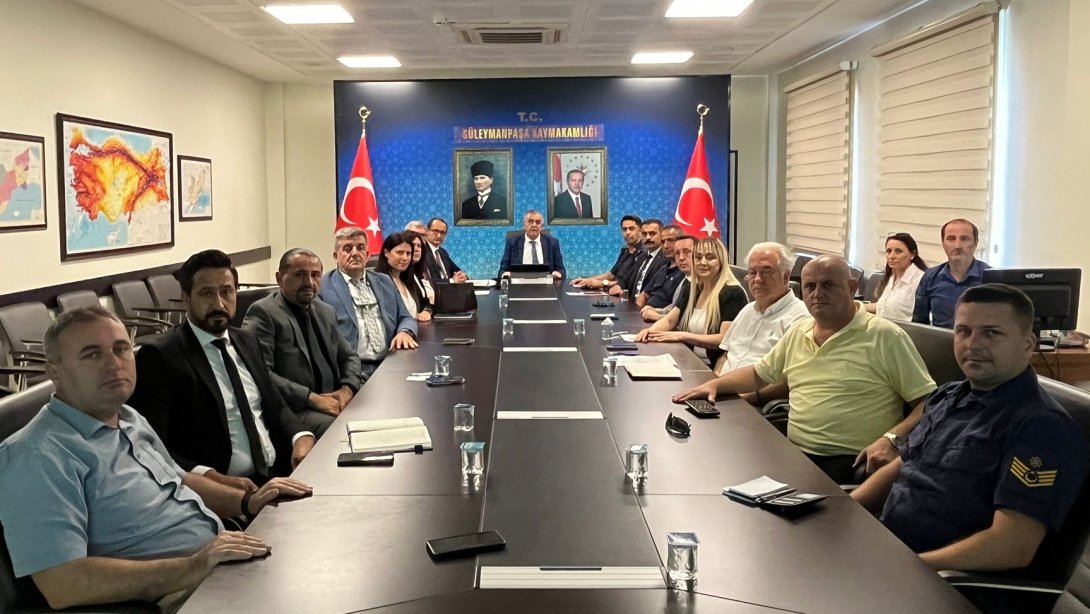 Süleymanpaşa kaymakamı Sayın Mahmut Nedim TUNÇER’in başkanlığında ve ilçe protokolü