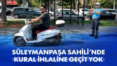 Tekirdağ Büyükşehir Belediyesi, Süleymanpaşa Sahili’nde vatandaşların güvenli ve huzurlu bir