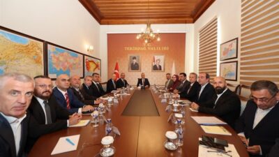 Ticaret Bakanımız Sayın Prof. Dr. Ömer Bolat başkanlığında Tekirdağ valisi