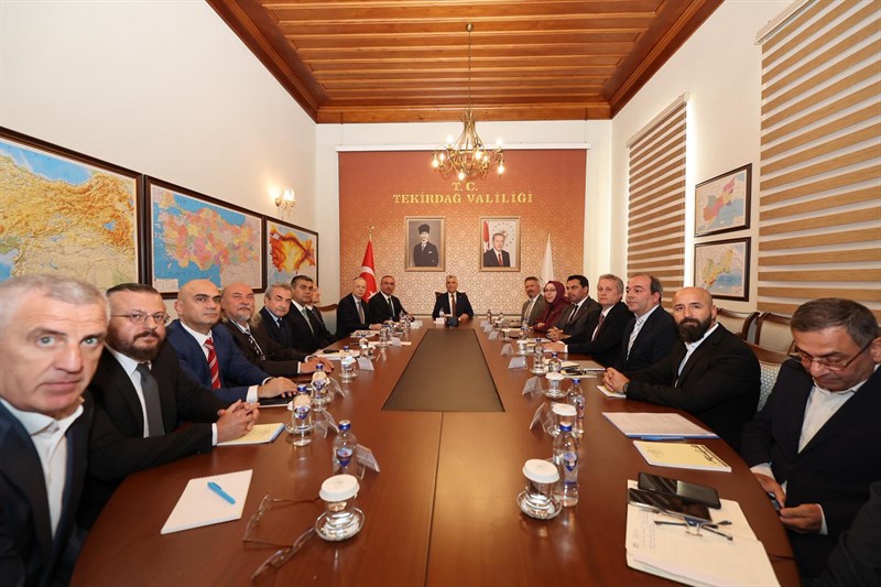 Ticaret Bakanımız Sayın Prof. Dr. Ömer Bolat başkanlığında Tekirdağ valisi