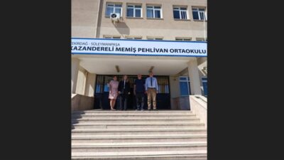 Şube Müdürlerimiz Bahar Yonucu ve Bilge Can, ilçemiz Kazandereli Memiş