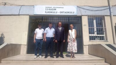 İlçe Milli Eğitim Müdürü Fahri Kırmızı, İlçemiz 13 Kasım İlkokulu/Ortaokulunu