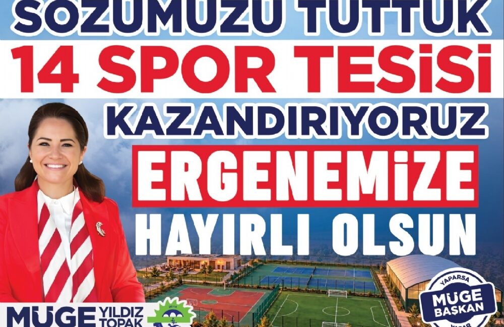Ergene Belediye başkanı Müge Yıldız Topak, 14 spor tesisi çalışmaların