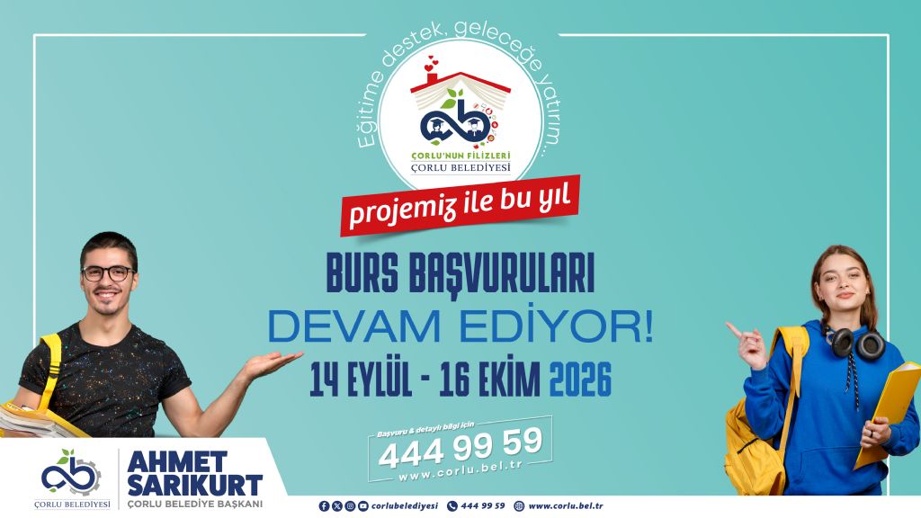 Çorlu Belediyesi, eğitimde fırsat eşitliği sağlamak ve üniversite öğrencilerinin geleceğine