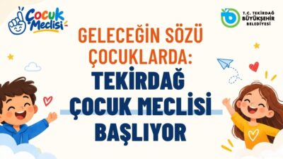 Tekirdağ Büyükşehir Belediyesi, kent yönetiminde çocukların da söz sahibi olmasını