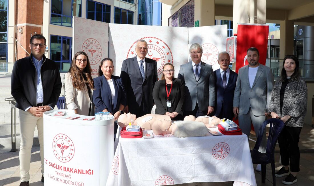 Tekirdağ İl Sağlık Müdürlüğü tarafından ani kalp durmalarına hızlı müdahale