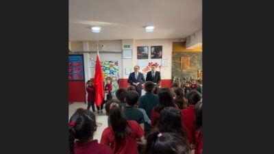 İlçe Millî Eğitim Müdürü Fahri Kırmızı, ilçemiz 100. Yıl Mehmet