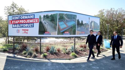 Çerkezköy Belediye başkanı Vahap Akay, Kent Ormanı 1. Etap kapsamında