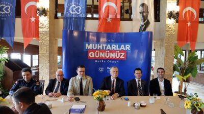 Belediye başkanı Vahap Akay, 19 Ekim Muhtarlar Günü dolayısıyla kentimizde