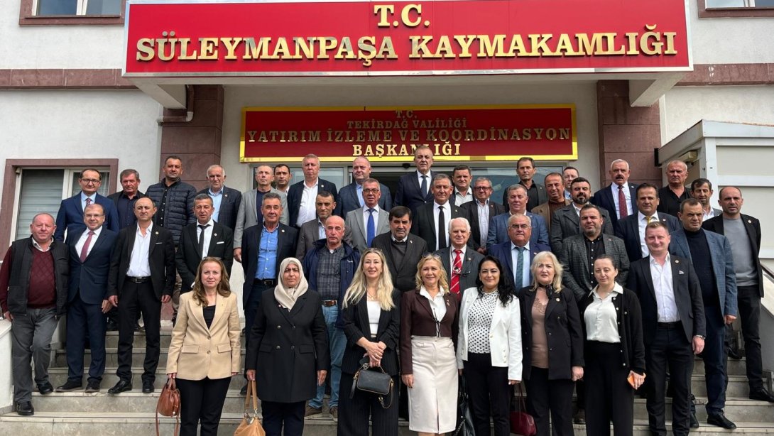 Süleymanpaşa kaymakamı Sayın Mahmut Nedim TUNÇER, 19 Ekim Muhtarlar Günü