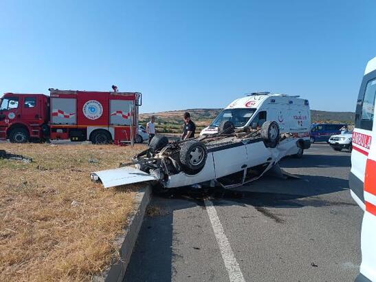 Tekirdağ'da, hafif ticari aracın TIR'a arkadan çarptığı kazada, 1 kişi
