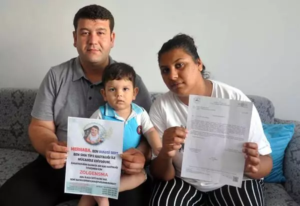 Tekirdağ'da SMA Tip 2 teşhisi konulan 16 aylık Hulusi Sert