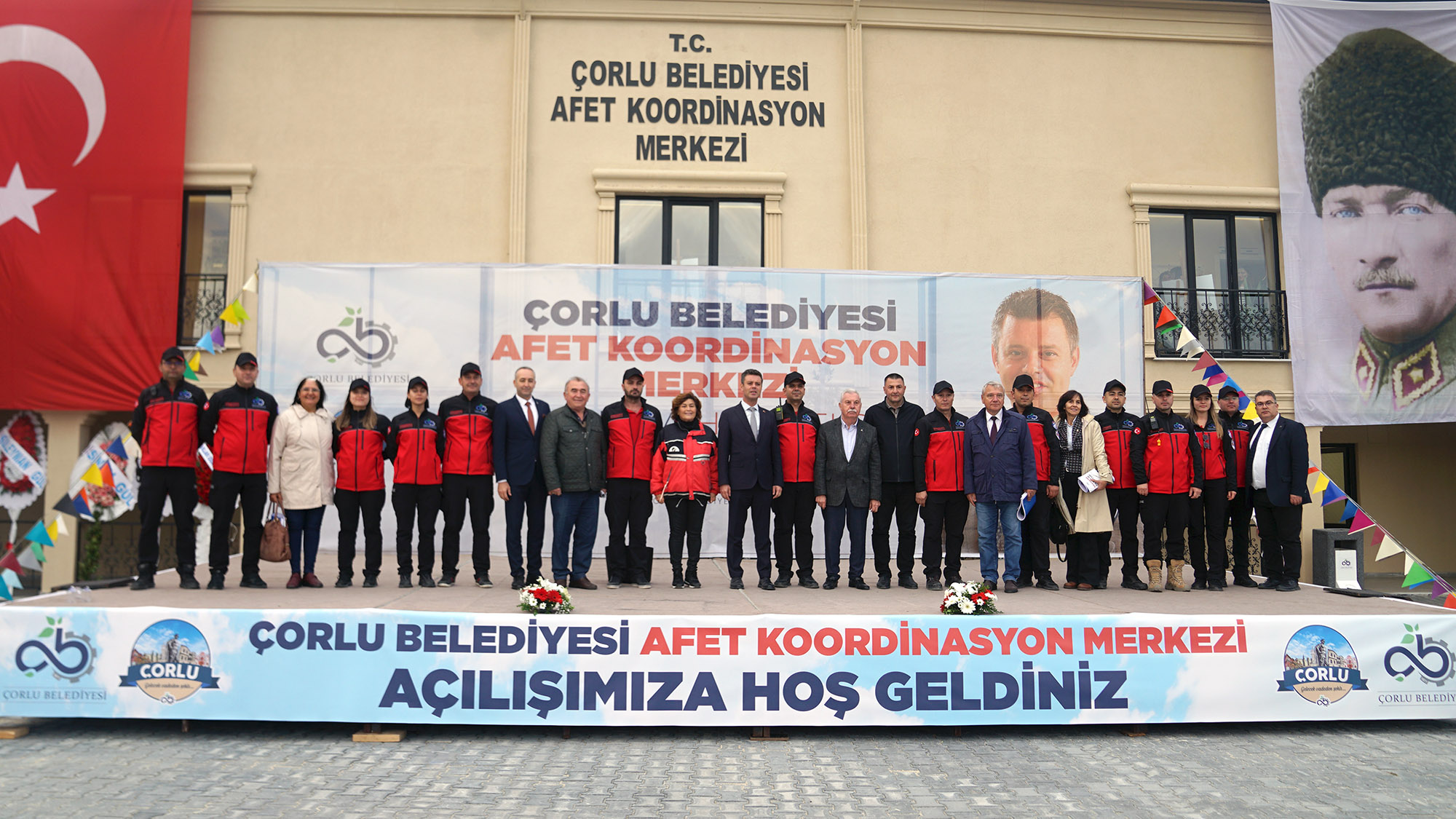 Çorlu Belediyesi Afet Koordinasyon Merkezi hizmete girdi. Üç kattan oluşan