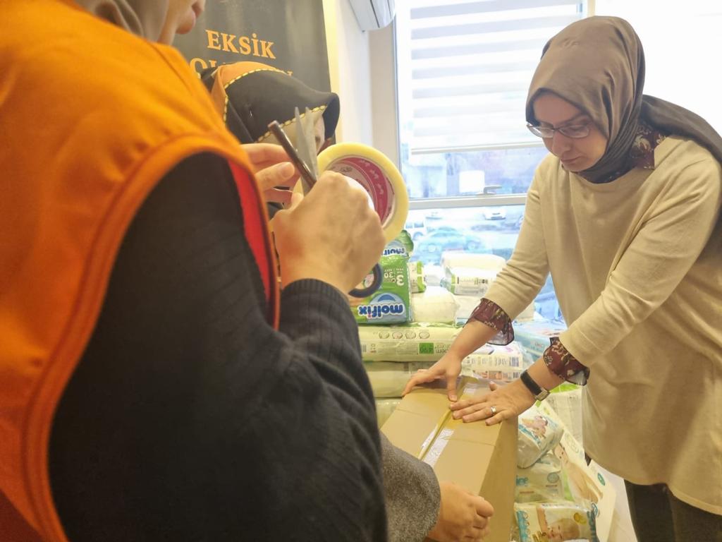 KADEM Temsilciliği’nden deprem bölgesine yardım eli 6 Şubat 2023 tarihinde