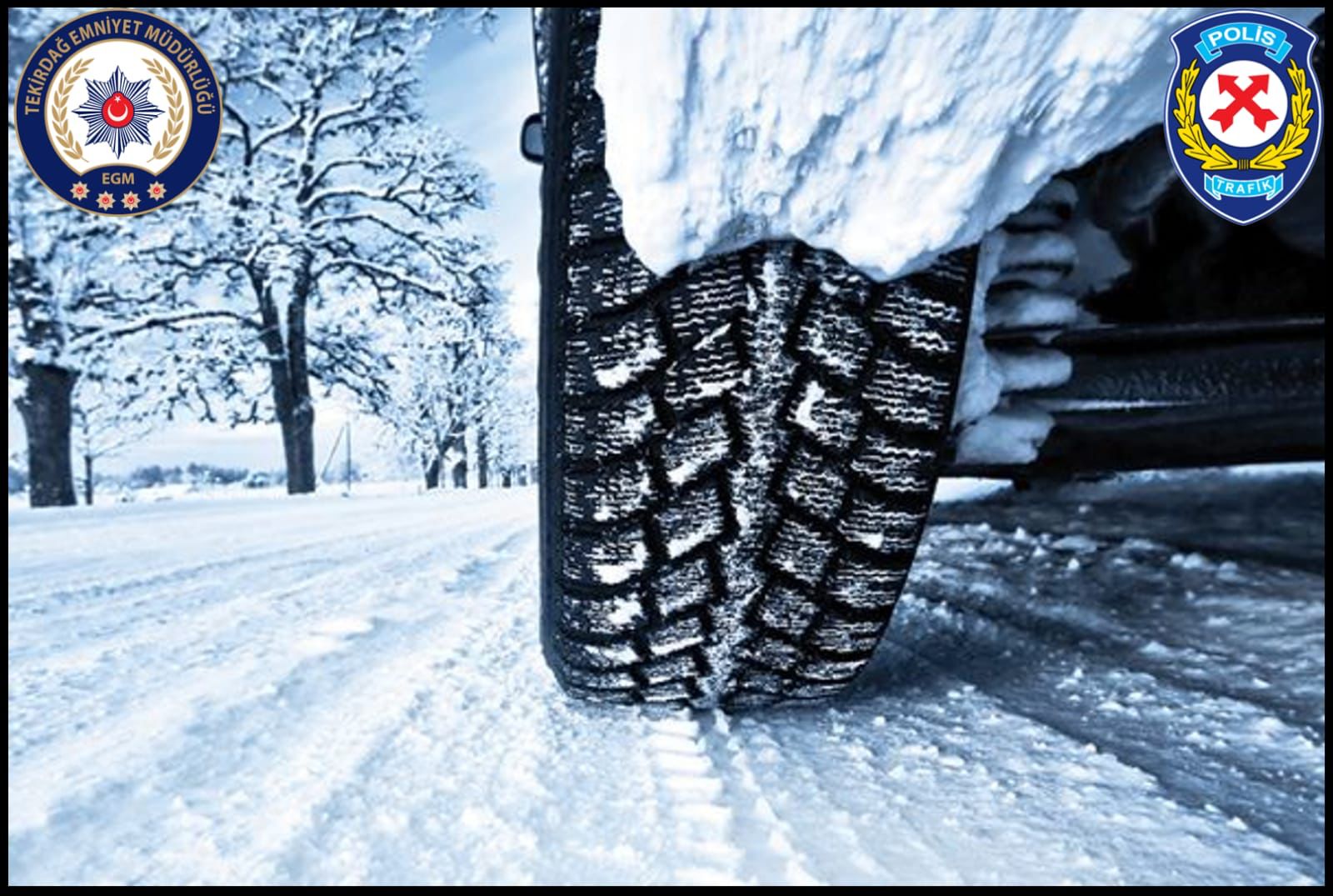 *SÜRÜCÜLERE KIŞ LASTİĞİ UYARISI* 1 Aralık-1 Nisan tarihlerinde ilimizde kış