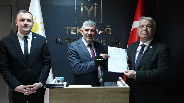 İYİ Parti Kapaklı kurucu ilçe başkanı Yusuf Çetin İYİ Parti