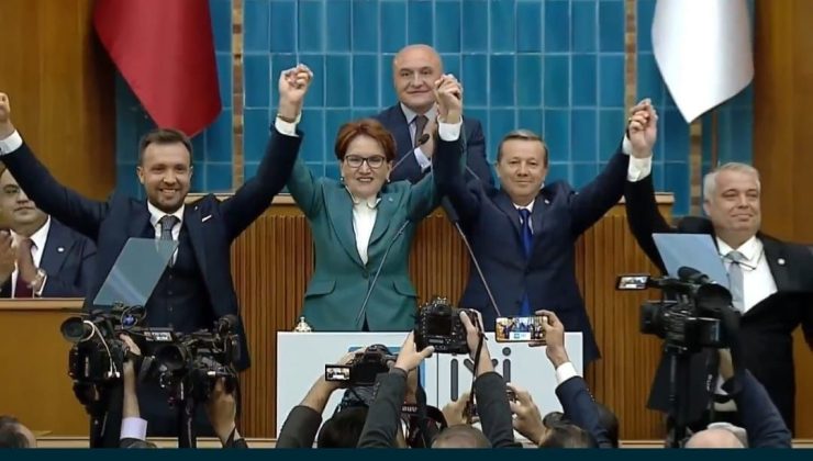 İYİ Parti Genel Başkanı Meral Akşener, grup konuşması öncesi Tekirdağ’ın
