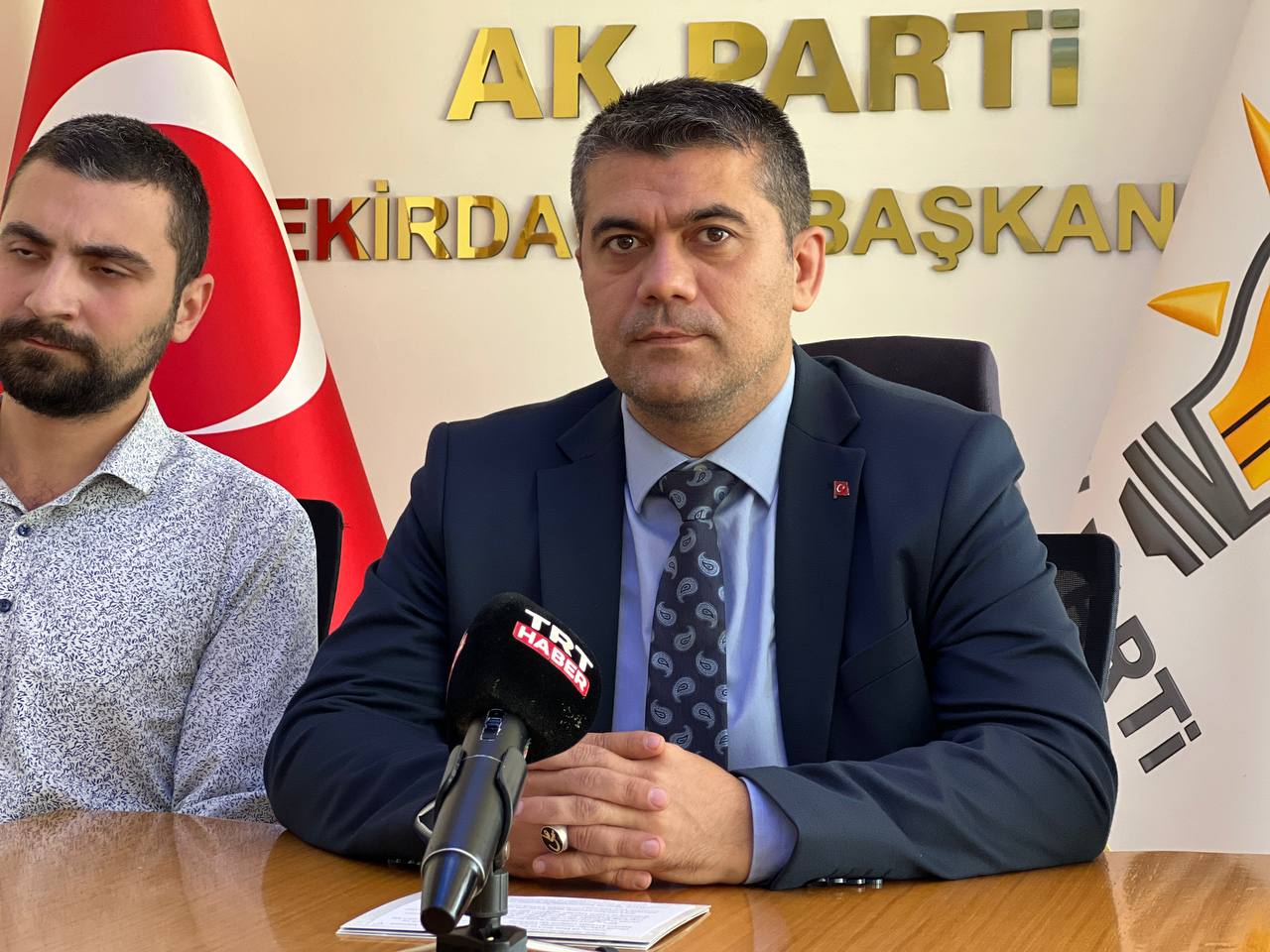 AK Parti Tekirdağ İl Başkanlığı, İsrail'in Filistin'e yaptığı saldırıları protesto