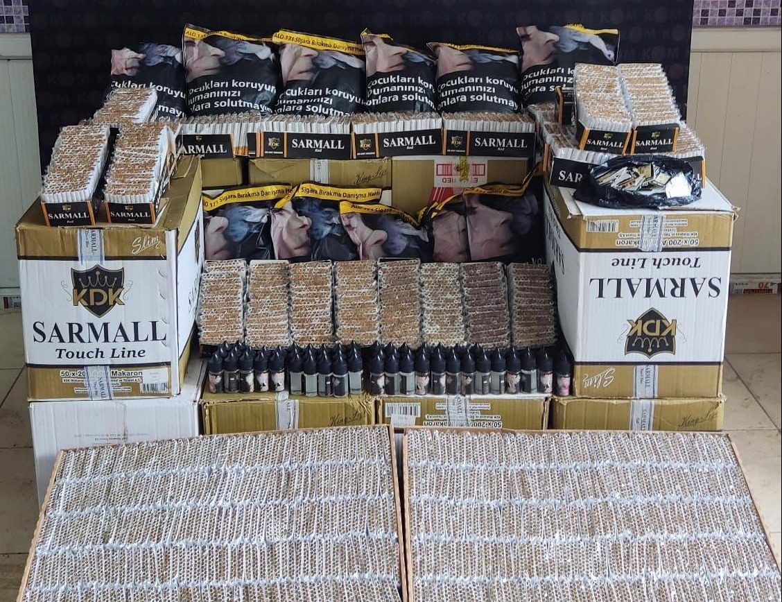 Tekirdağ İl Emniyet Müdürlüğü, kaçak sigara ve tütün ürünlerinin satışına