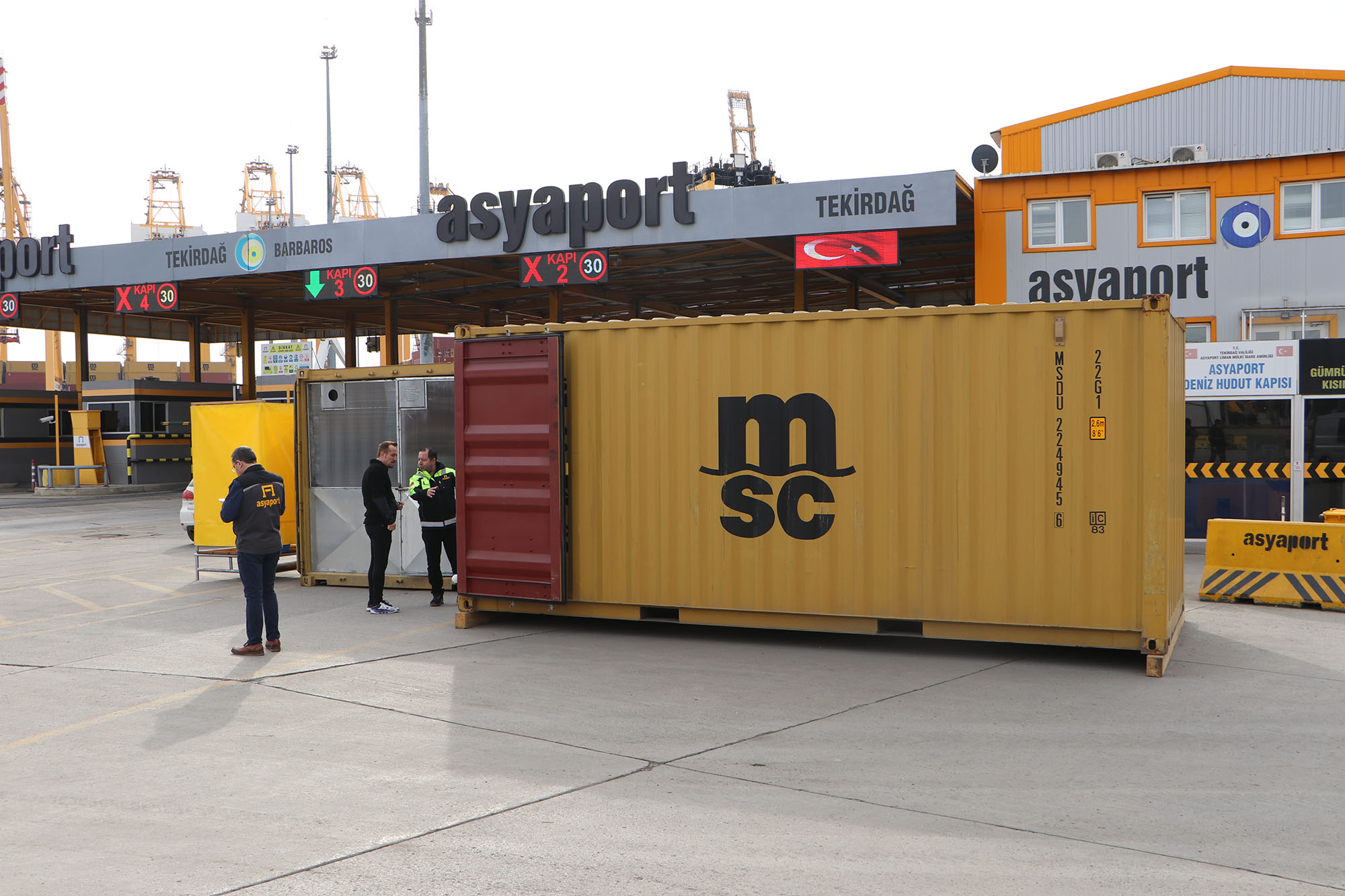 Türkiye’nin en büyük transit konteyner limanı Asyaport ülkemizi vuran depremin