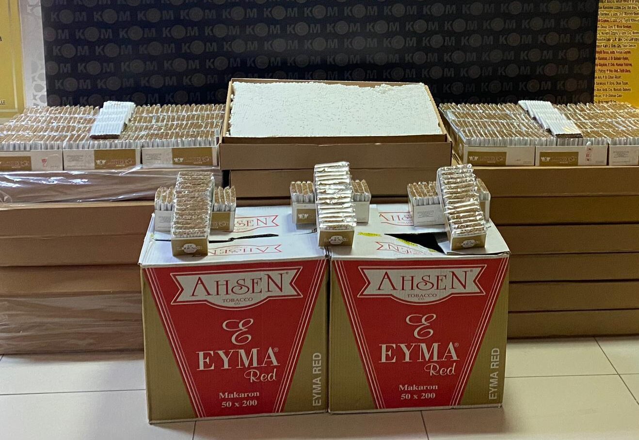 Tekirdağ’da 115 Bin 700 Makaron Yakalandı Tekirdağ İl Emniyet Müdürlüğü Süleymanpaşa’da 2 adrese eş zamanlı operasyon