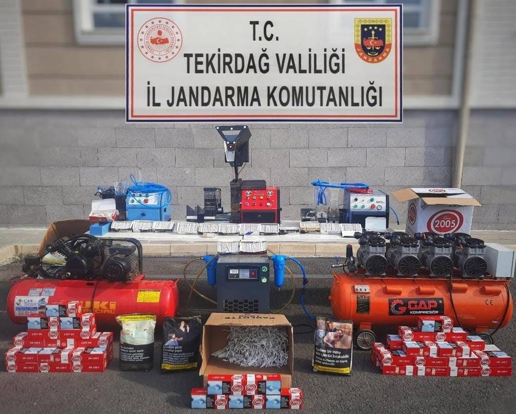 Tekirdağ'da İl Jandarma ekipleri tarafından düzenlenen operasyonda piyasa değeri 395