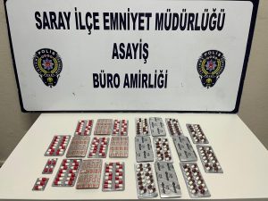 Tekirdağ İl Emniyet Müdürlüğü ekipler, Saray’da bir evde yaptığı incelemede