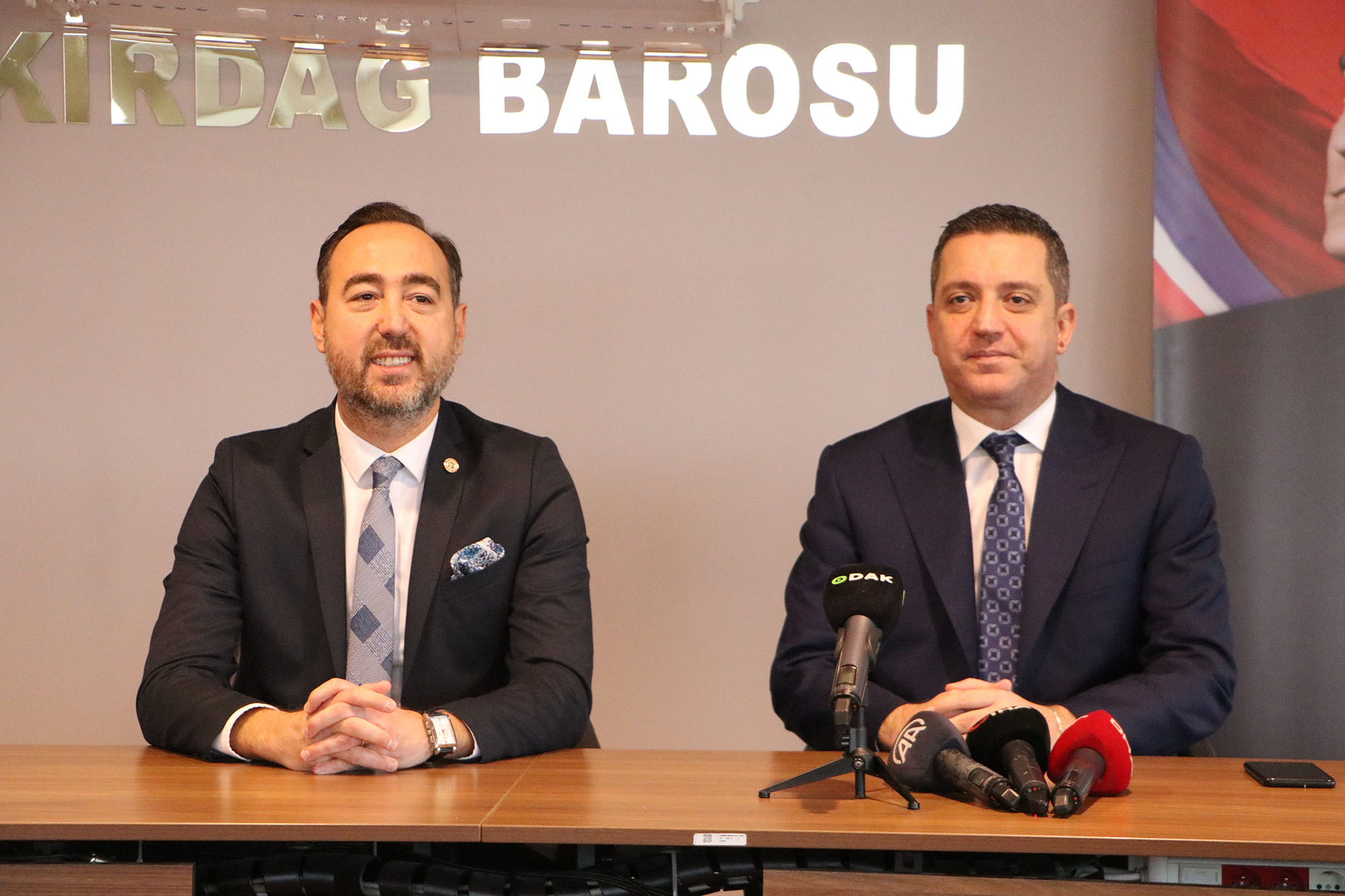 Türkiye Barolar Birliği Başkanı Erinç Sağkan, Tekirdağ BARO’sunu ziyaret etti.