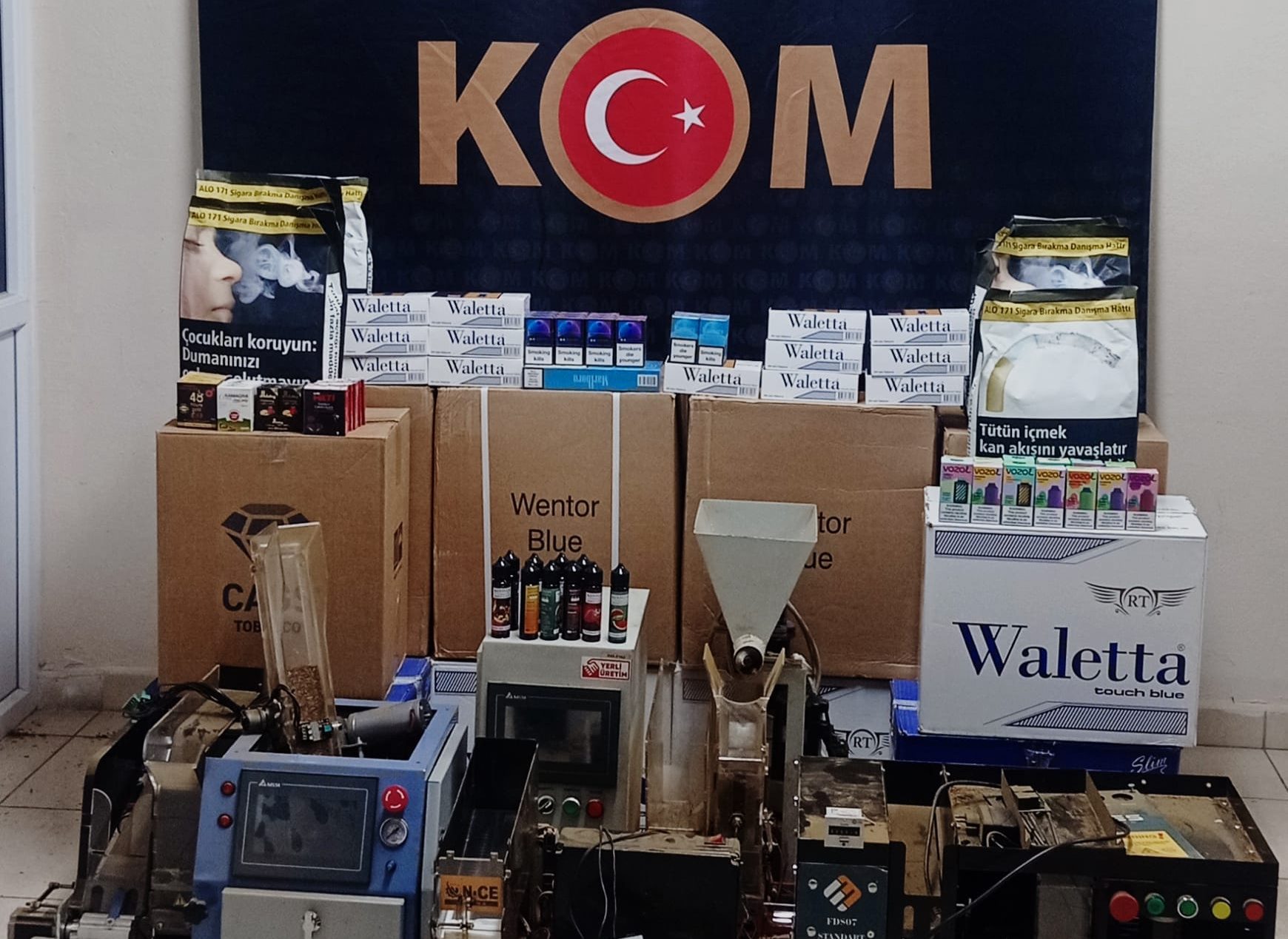 Tekirdağ İl Emniyet Müdürlüğü ekipleri tarafından Çorlu ilçesinde çok sayıda