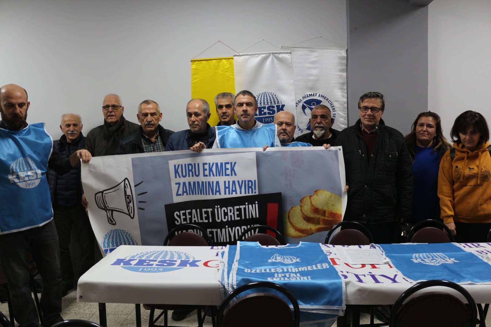 KESK Tekirdağ Şubeler Platformu,  memur ve emeklilere verilen yüzde 30