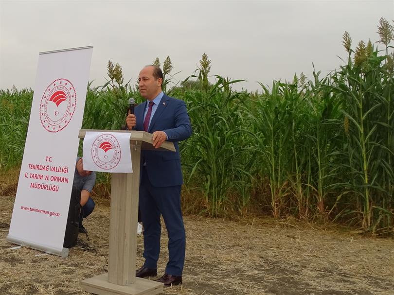 Silajlık Sorgum Hasat Töreni Yapıldı Tarım Arazilerinin Kullanımının Etkinleştirilmesi Projesi kapsamında Tekirdağ genelinde 11 ilçemizde