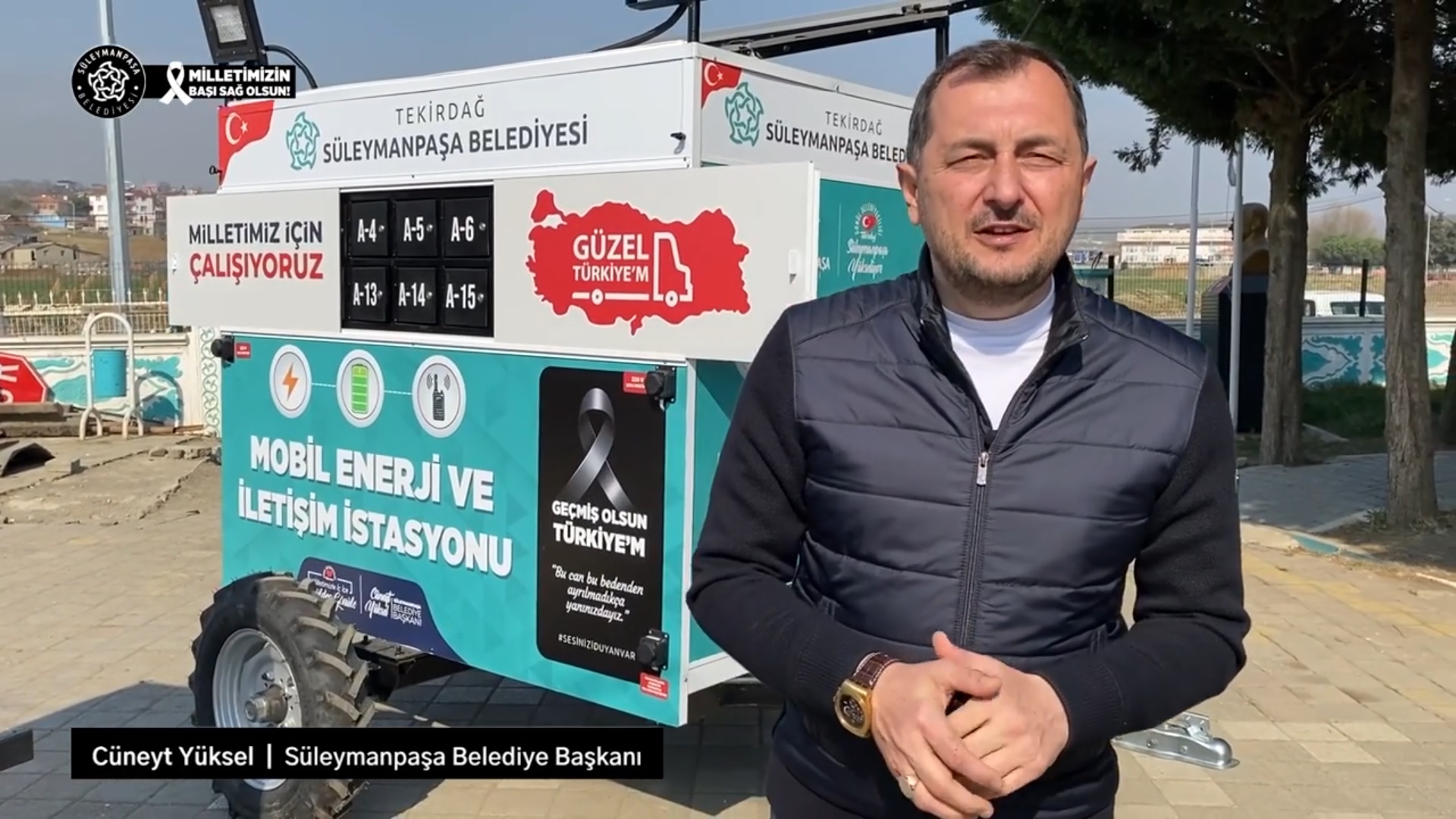 Süleymanpaşa Belediyesi, depremin il gününden bu yana afet bölgesinde çalışmalarına