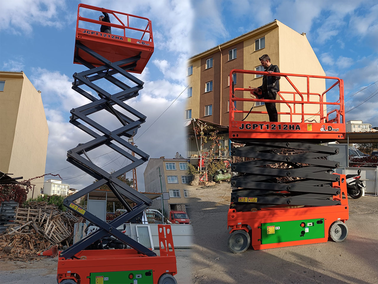 Tekirdağ SRZ Vinç işletmesi, elektrikli yürüyen iskele Manlift Personel Yükseltici